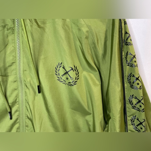 Dixxon Windbreaker Hooded Jacket Men’s XL The Waterfront Green water-resistant - Picture 8 of 15